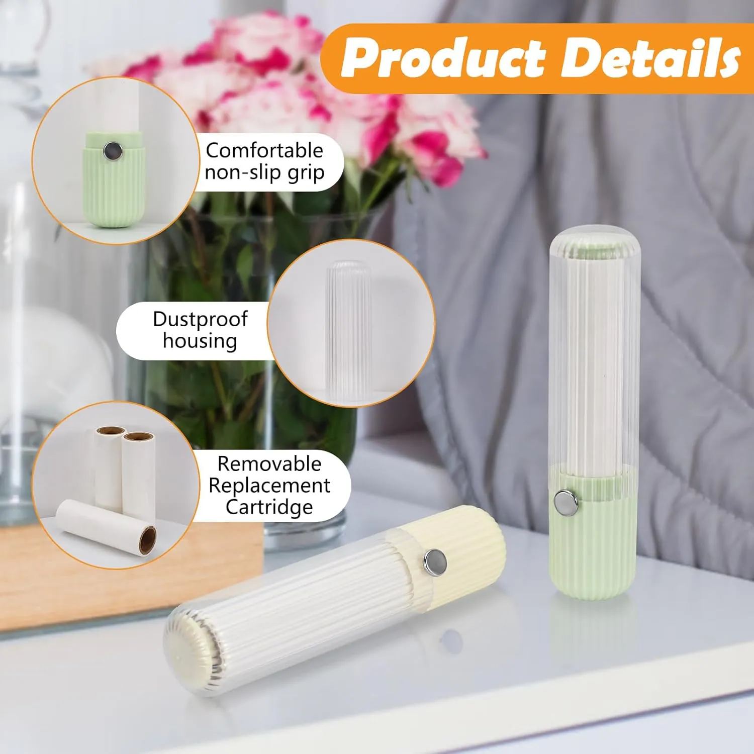 360 Sheets Refills for Mini Lint Roller, Extra Sticky Sheets for Travel Portable Small Lint Roller Cat Dog Pet Hair Remover, 12 Rolls