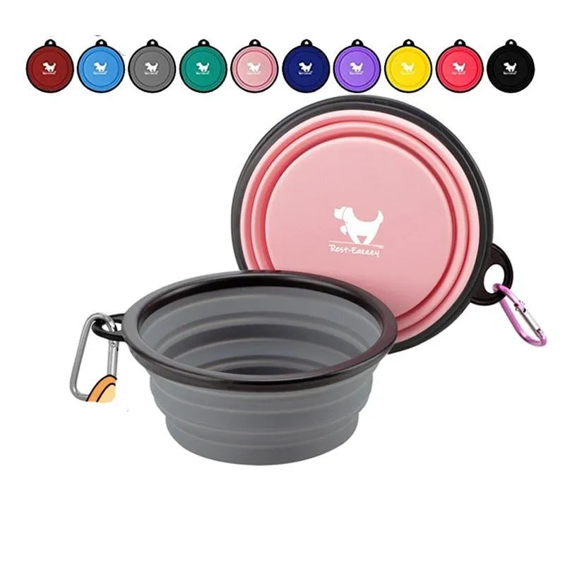 Adventure-Ready Collapsible Silicone Pet Bowl: The Ultimate Travel Feeder for Active Dogs