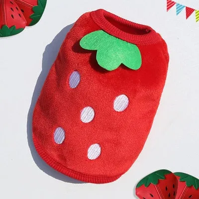 Best Cartoon Puppy Vest Clothing Winter Warm Dog Clothes For Small Dogs