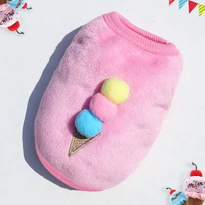 Best Cartoon Puppy Vest Clothing Winter Warm Dog Clothes For Small Dogs