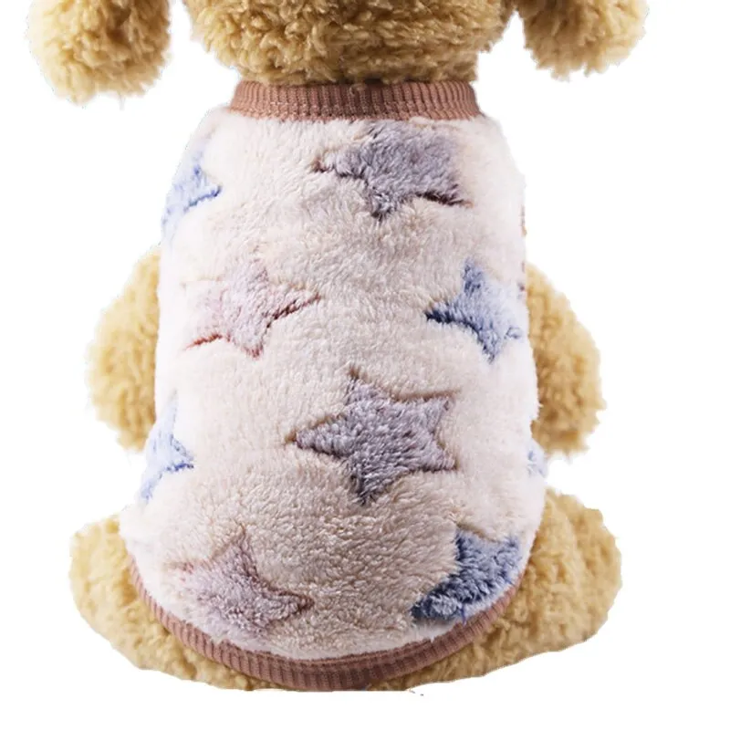 Best Cartoon Puppy Vest Clothing Winter Warm Dog Clothes For Small Dogs