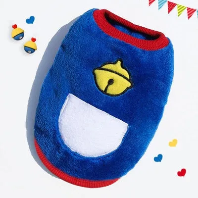 Best Cartoon Puppy Vest Clothing Winter Warm Dog Clothes For Small Dogs