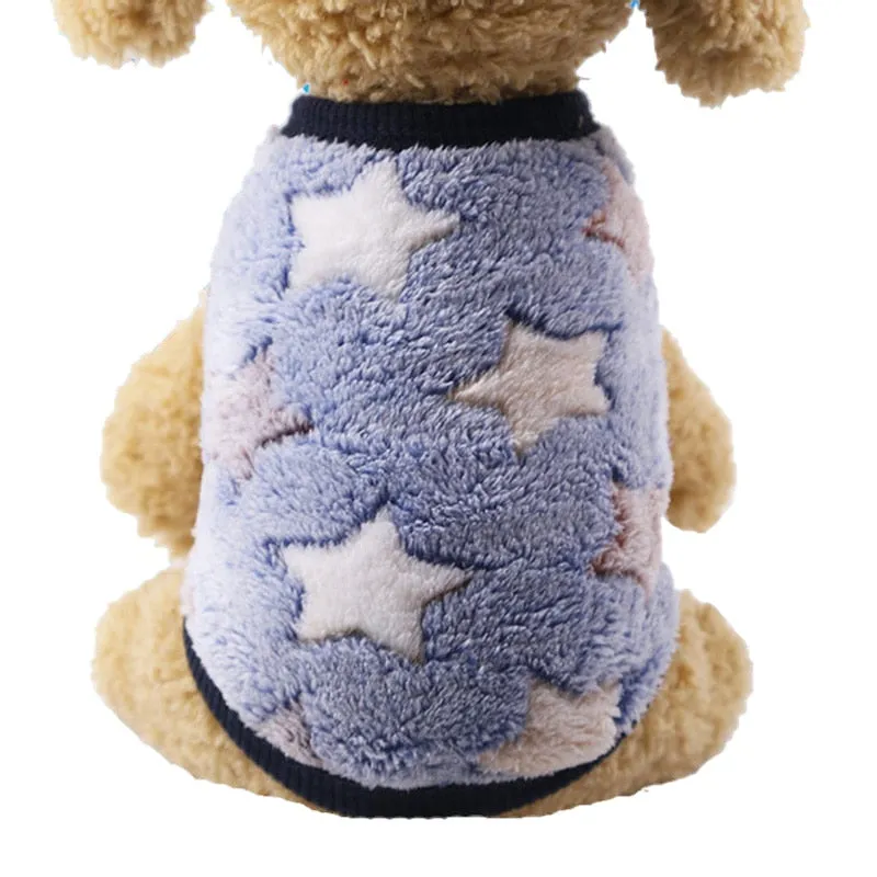 Best Cartoon Puppy Vest Clothing Winter Warm Dog Clothes For Small Dogs