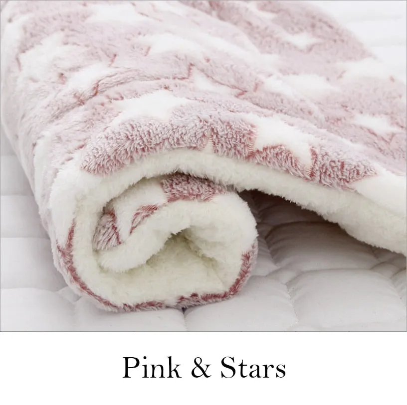 Best Dog Cat Soft Fleece Blanket Comfiest Bed Thickened Pad Mat Blanket