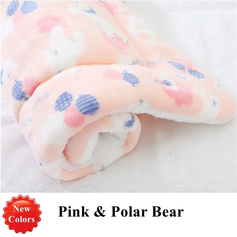 Best Dog Cat Soft Fleece Blanket Comfiest Bed Thickened Pad Mat Blanket