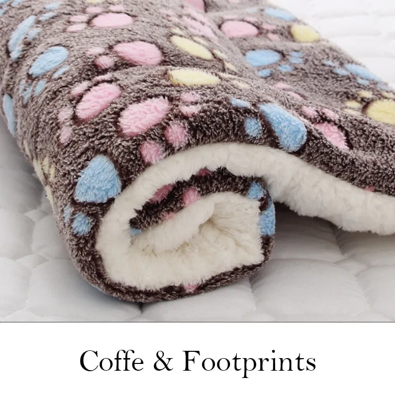 Best Dog Cat Soft Fleece Blanket Comfiest Bed Thickened Pad Mat Blanket