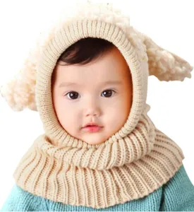 Bienvenu Baby Girls Boys Winter Hat Scarf Earflap Hoodie Scarves Skull Caps