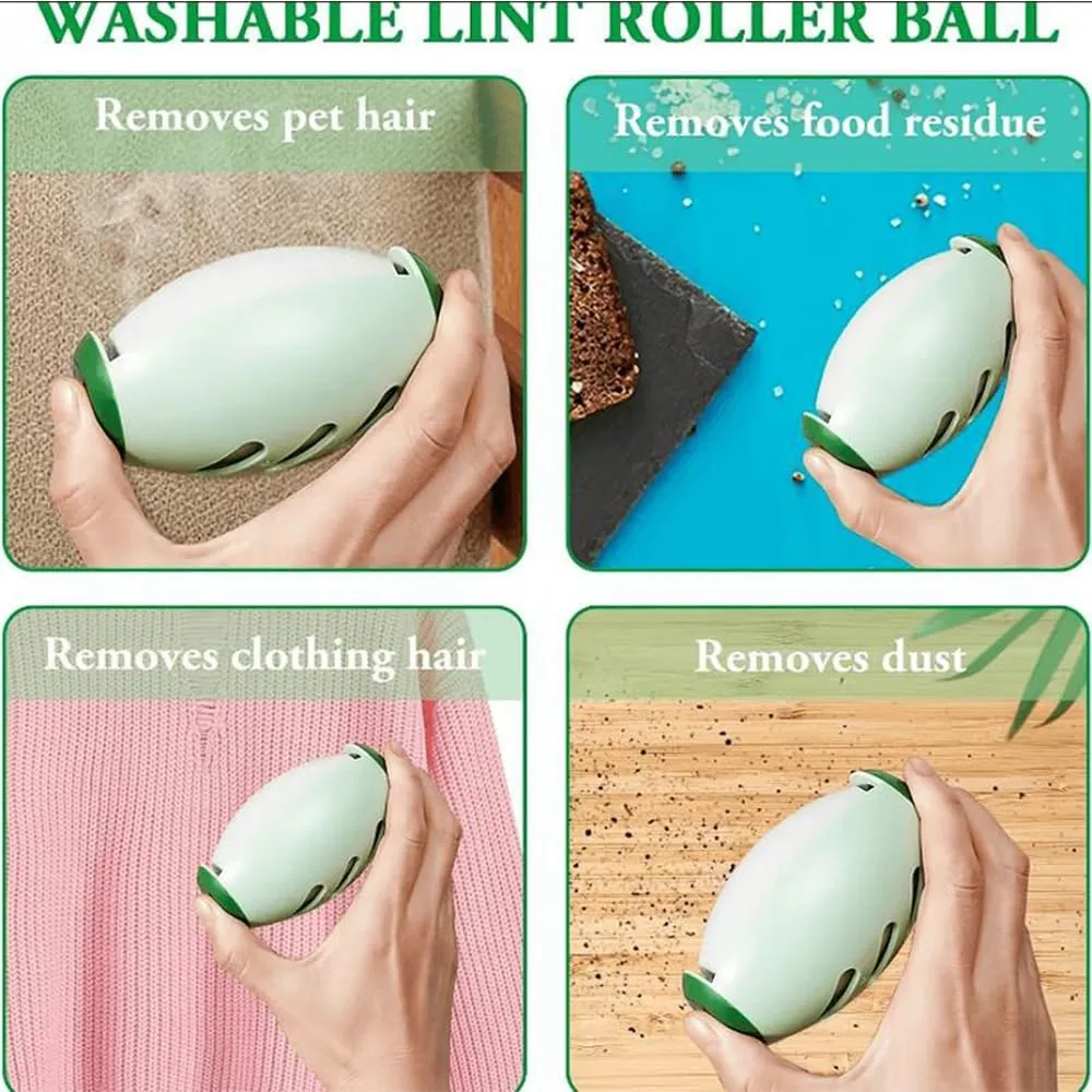 Blinksify Pet Hair Remover, Blinksify Reusable Lint Roller, Blinksify Reusable Pet Fur Collector, Portable Pet Hair Remover Roller, Washable Pet Hair Remover (2PCS-1)