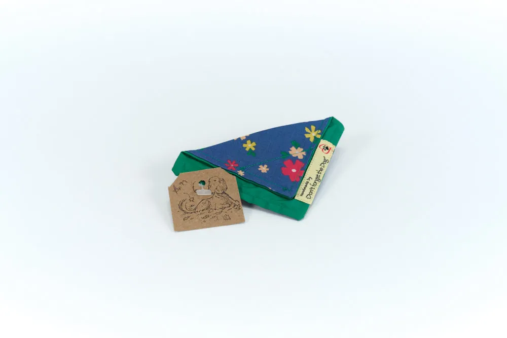 Blue Cotton Neckerchief Bandana