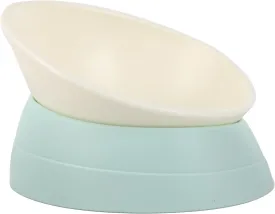 Bulldog Bowl Anti-Slip Dog Cat Dish Detachable Rubber Dog Bowl Pet Sterile Tilted Pet Feeder Slope Base (Green, 3.5 Cup (Medium/Large Dog)) Bulldog Bowl Anti-Slip Dog Cat Dish Detachable Rubber Dog Bowl Pet Sterile Tilted Pet Feeder Slope Base (Green, 3.5 Cup (Medium/Large Dog))
