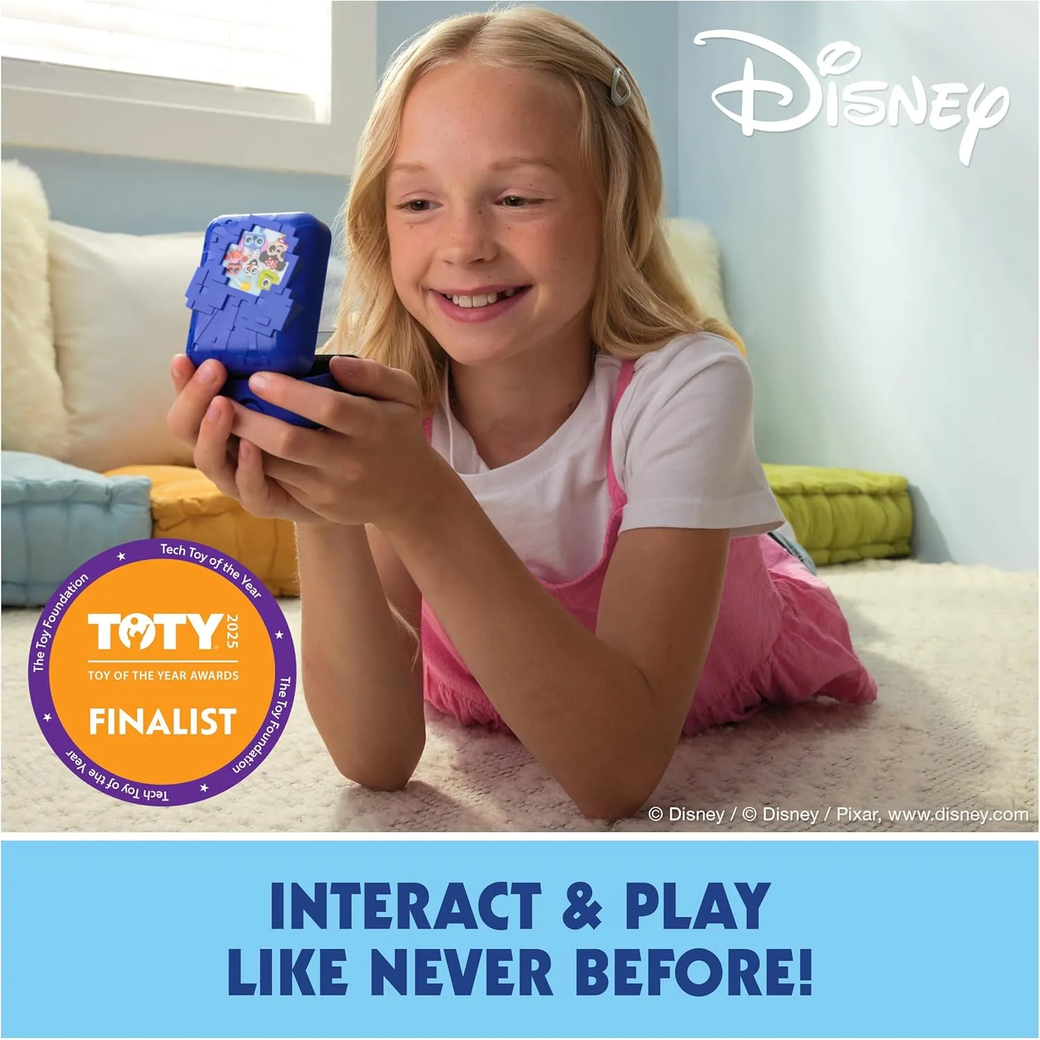 Disney with 30 Interactive Characters Inside, Reacts to Swipes, Tilts & Taps, Disney Toys & Digital Pet Kids Toys for Girls, Boys & Fans