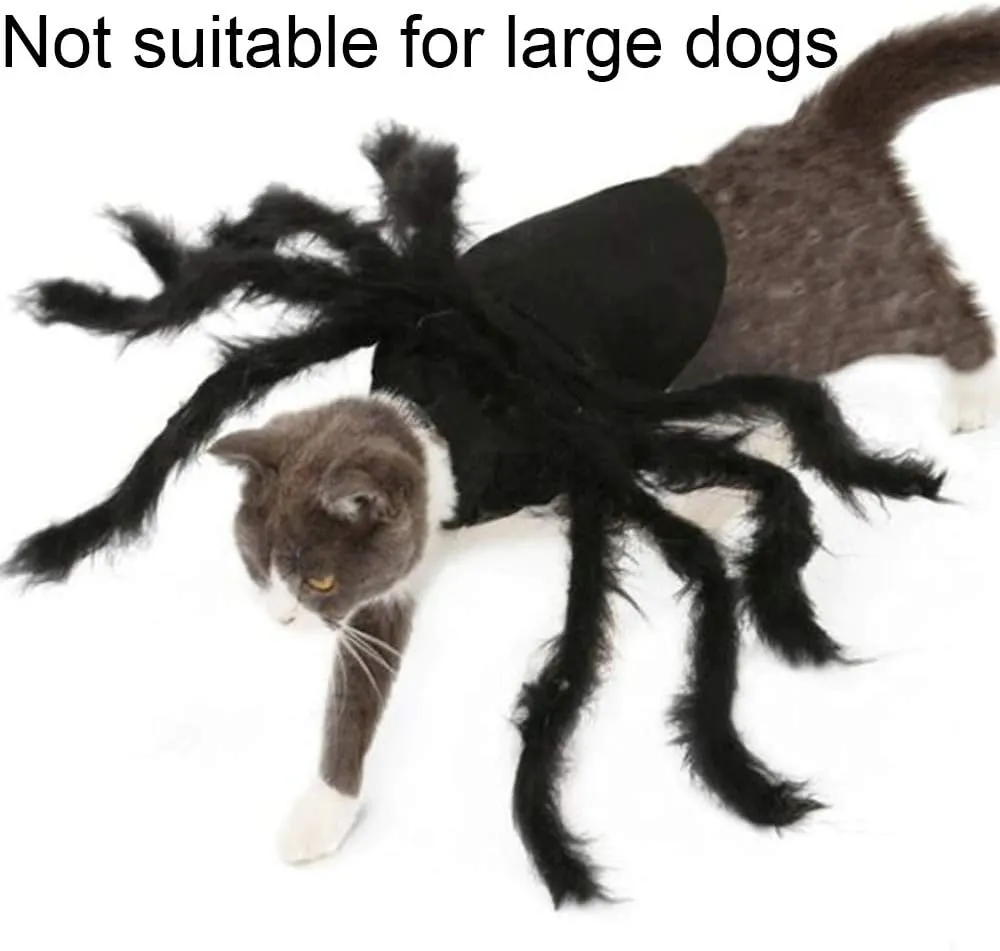Dog Cat Spider Costume for Halloween Party Decoration, Halloween Cosplay Costumes for Small Dogs and Cat, Puppy Dress Up Accessories