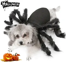 Dog Cat Spider Costume for Halloween Party Decoration, Halloween Cosplay Costumes for Small Dogs and Cat, Puppy Dress Up Accessories Dog Cat Spider Costume for Halloween Party Decoration, Halloween Cosplay Costumes for Small Dogs and Cat, Puppy Dress Up Accessories