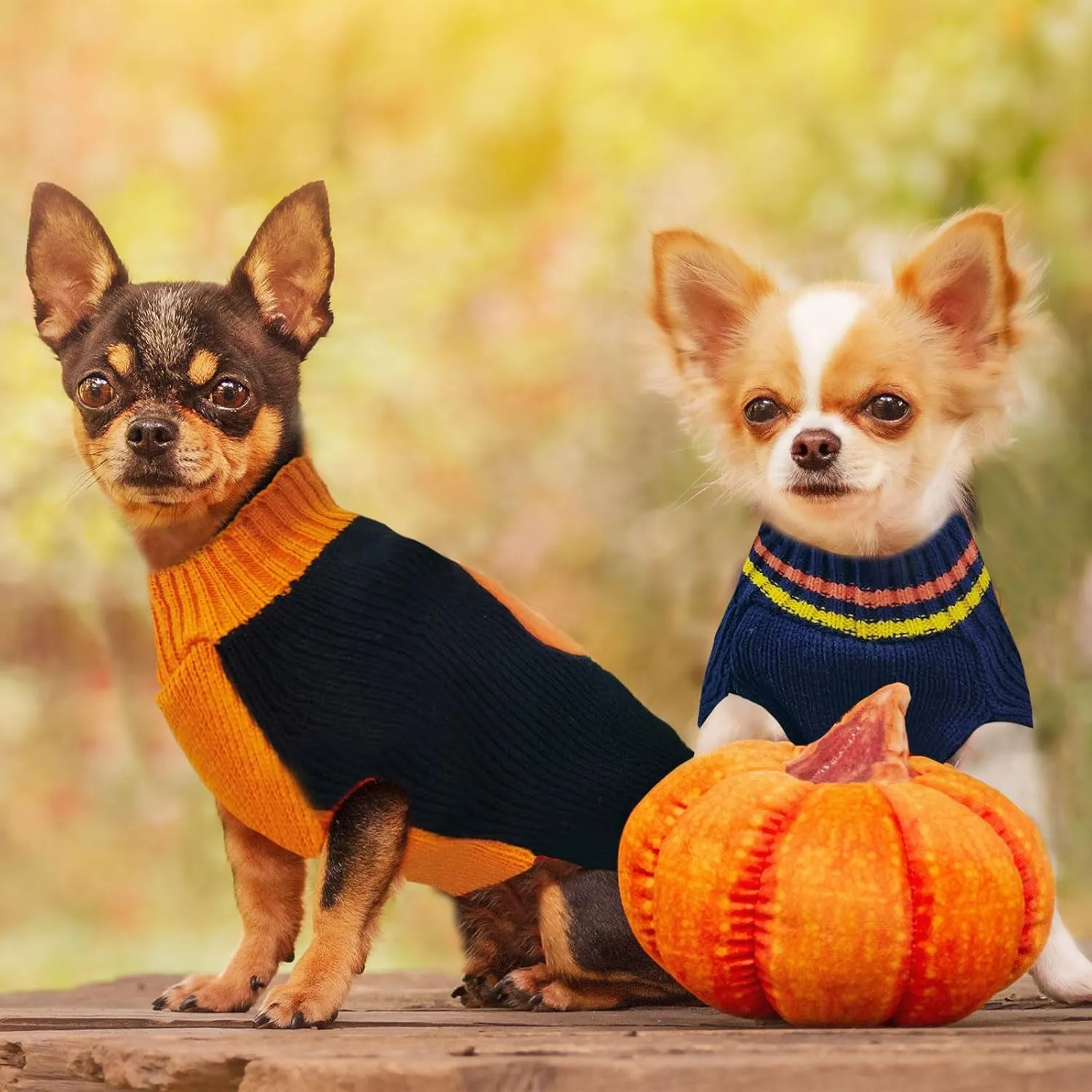 Dog Halloween Sweater Pumpkin Halloween Dog Cat Costumes with Leash Hole Puppy Turtleneck Knitwear for Small Midum Large Dogs Winter Warm Pet Clothes Funny Holiday Party Outfit (Black,S)