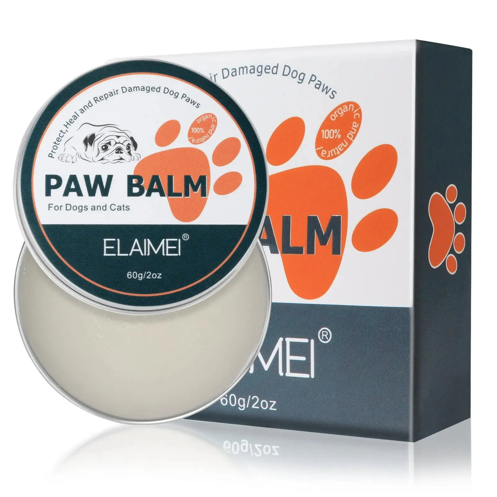 Dog Paw Balm Cats Pets Feet And Soles Moisturizing Cream 60g