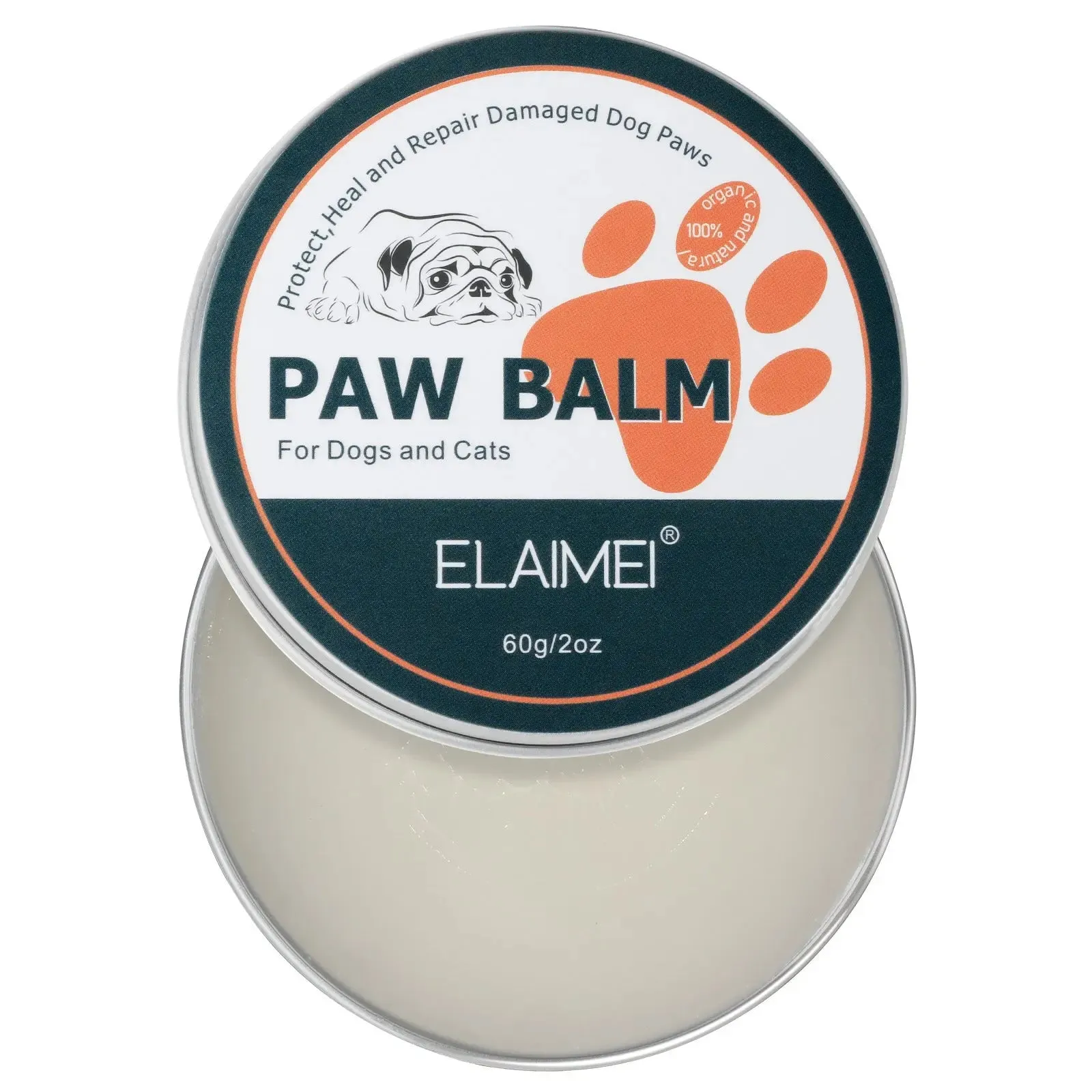 Dog Paw Balm Cats Pets Feet And Soles Moisturizing Cream 60g