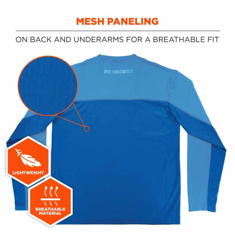 Ergodyne 12157 6689 3XL Blue Cooling Long Sleeve Sun Shirt with UV Protection
