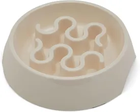 EveryYay Take it Slow White Slow Feeder Pet Bowl 2.5 Cups EveryYay Take it Slow White Slow Feeder Pet Bowl 2.5 Cups