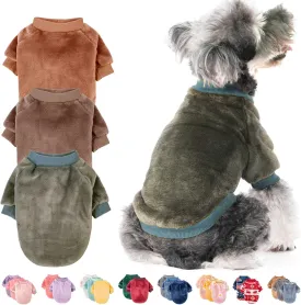 FabriCastle Dog Sweater, 3-Pack Dog & Cat Clothes, Soft and Warm Pet Jackets XXS for Small Dogs Boy & Cats, Winter Pet Apparel Costumes, Puppy Outfits (Camel,Khaki,Olive, XX-Small) FabriCastle Dog Sweater, 3-Pack Dog & Cat Clothes, Soft and Warm Pet Jackets XXS for Small Dogs Boy & Cats, Winter Pet Apparel Costumes, Puppy Outfits (Camel,Khaki,Olive, XX-Small)