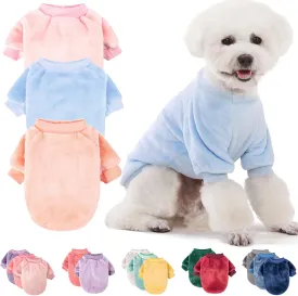 FabriCastle Dog Sweaters, 3-Pack Dog Clothes for Small Dogs Girl & Cats, Soft and Warm Pet Coats XXS - XXL, Winter Pet Jackets, Doggy Apparel Costumes Outfits (Ballet Pink,SkyBlue,Peach, XX-Small) FabriCastle Dog Sweaters, 3-Pack Dog Clothes for Small Dogs Girl & Cats, Soft and Warm Pet Coats XXS - XXL, Winter Pet Jackets, Doggy Apparel Costumes Outfits (Ballet Pink,SkyBlue,Peach, XX-Small)