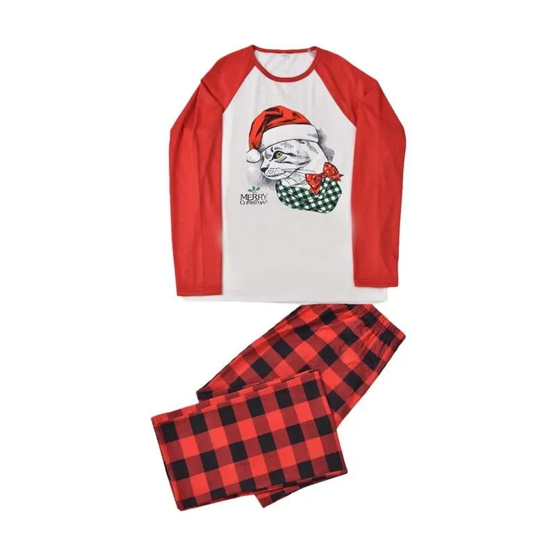 Family Dog Cat Print Pajama