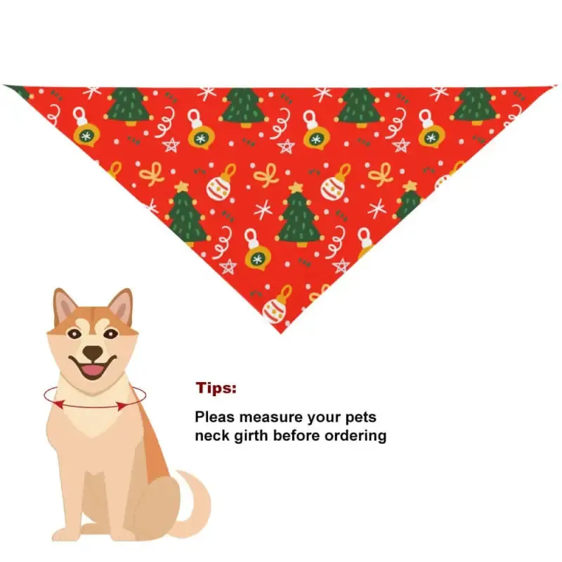 Festive Christmas Tree Dog Bandana for Your Favorite Pet