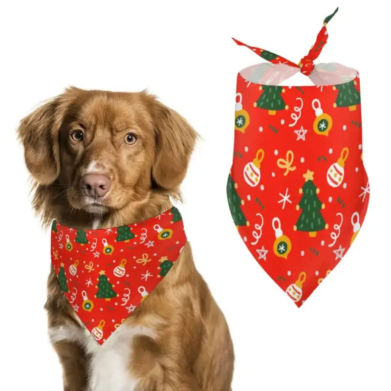 Festive Christmas Tree Dog Bandana for Your Favorite Pet