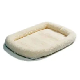 Fleece Dog Crate Bed with Comfortable Bolster - Midwest Homes for Pets Quiet Time Crate Pad