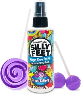 Foot and Shoe Deodorizer Spray, Extra-Strength Odor Eliminator for Smelly Shoes, Kids Feet, and Sweat, Grape Lollipop Scent, Alternative to Powder for Odor Control Foot and Shoe Deodorizer Spray, Extra-Strength Odor Eliminator for Smelly Shoes, Kids Feet, and Sweat, Grape Lollipop Scent, Alternative to Powder for Odor Control