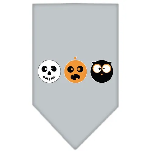 Halloween Pet and Dog Bandana Screen Printed, "The Spook Trio"