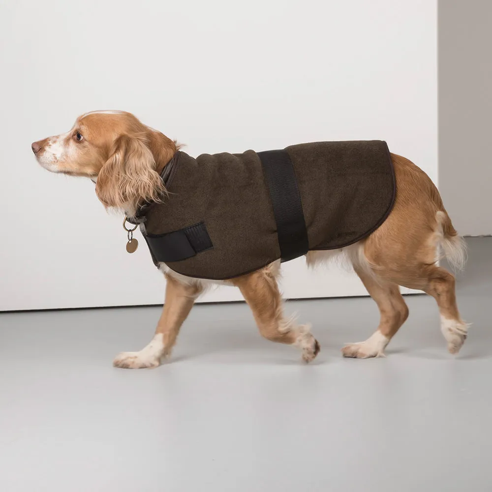 Harpham Fleece Dog Coat County Country Olive 16"