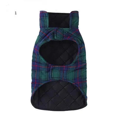HJKL Plaid Dog Coat