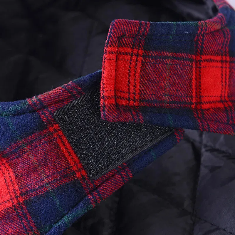 HJKL Plaid Dog Coat