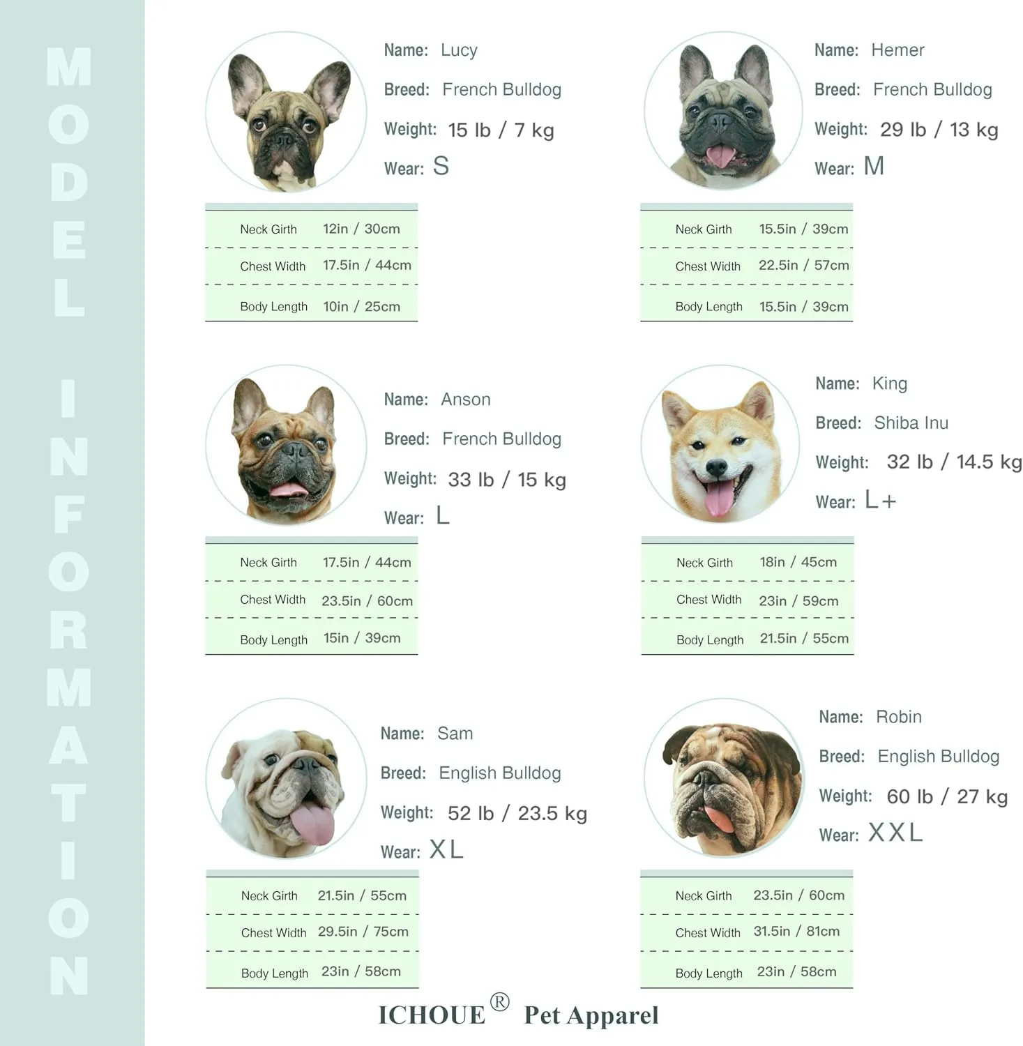 iChoue I am a French Bulldog Bumble Bee Costumes Clothes Hoodies Shirts Vest for Medium Dogs Cold Weather Winter Coats Frenchie English Pug Pitbull Boston Terrier - Orange Green, Large