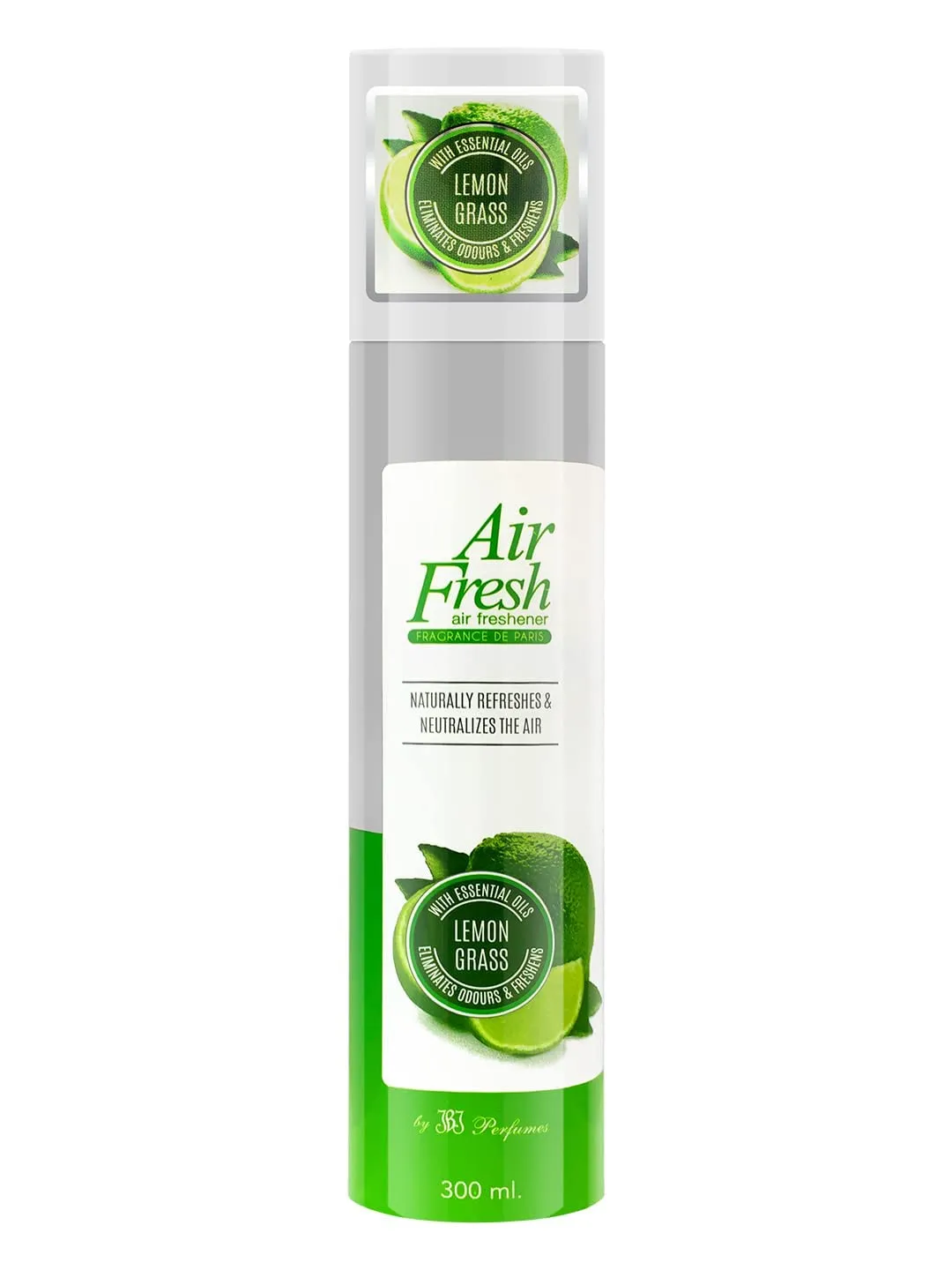 JBJ Perfumes Air Freshener Room Spray Lemon Grass Flavour Eliminates Bad Smell Clean Fresh & Refreshing Fragrant Room Sprays Air Freshener for Car Room Bathroom Kitchen Office Etc 300 ml (Pack of 1)