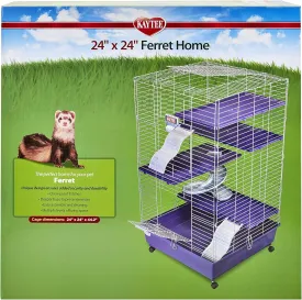 Kaytee My First Home Multi-Level Habitat with Casters for Pet Ferrets