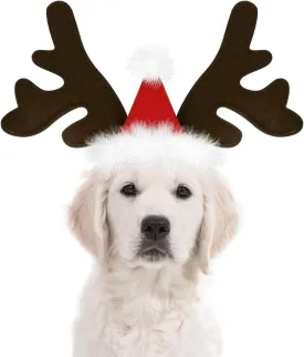 KUDES Dog Christmas Reindeer Antlers Headband Classic Elk Hat Headwear Pet Costumes Accessories KUDES Dog Christmas Reindeer Antlers Headband Classic Elk Hat Headwear Pet Costumes Accessories