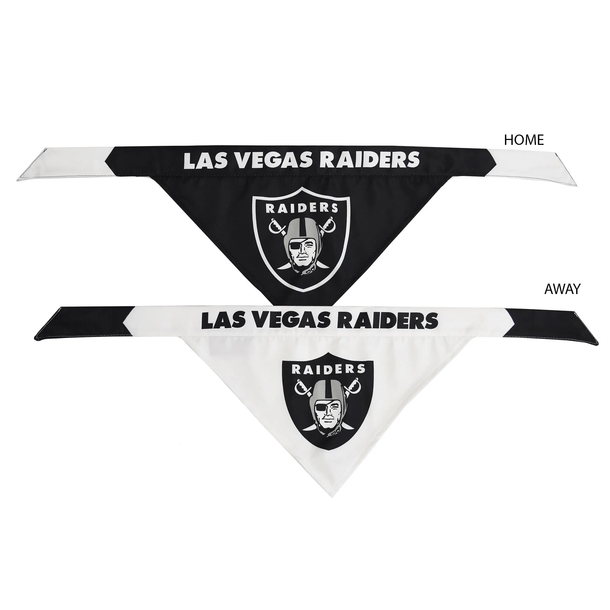 Las Vegas Raiders Home and Away Pet Bandana Set