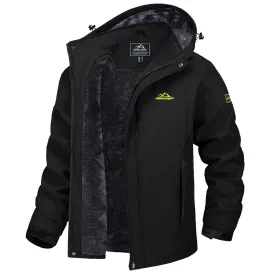 Men's Winter Ski Jacket Waterproof Coats Warm Fleece Raincoats