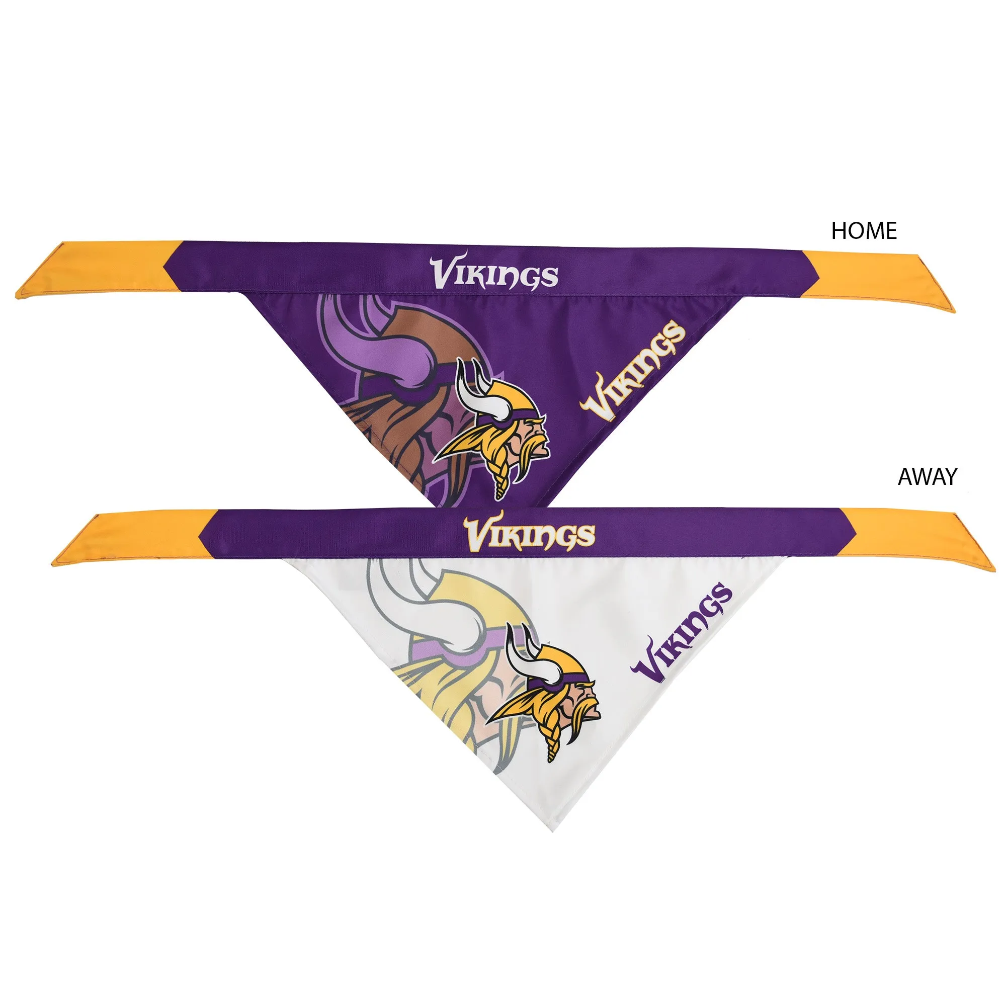 Minnesota Vikings Home and Away Pet Bandana Set