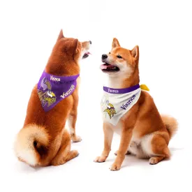 Minnesota Vikings Home and Away Pet Bandana Set