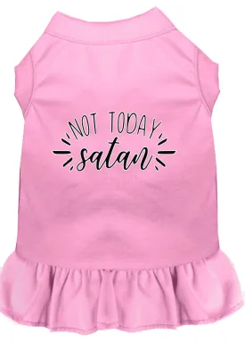 Not Today Satan Screen Print Dog Dress Light Pink Xxxl (20)