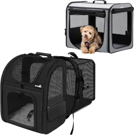 Pecute Cat Carrier Backpacks, Expandable Cat Backpack with Breathable Mesh, and Dog Car Carrier Stable and Light Weight, Dog Carrier for Car, Portable Dog Car Crate with Breathable Windows Pecute Cat Carrier Backpacks, Expandable Cat Backpack with Breathable Mesh, and Dog Car Carrier Stable and Light Weight, Dog Carrier for Car, Portable Dog Car Crate with Breathable Windows
