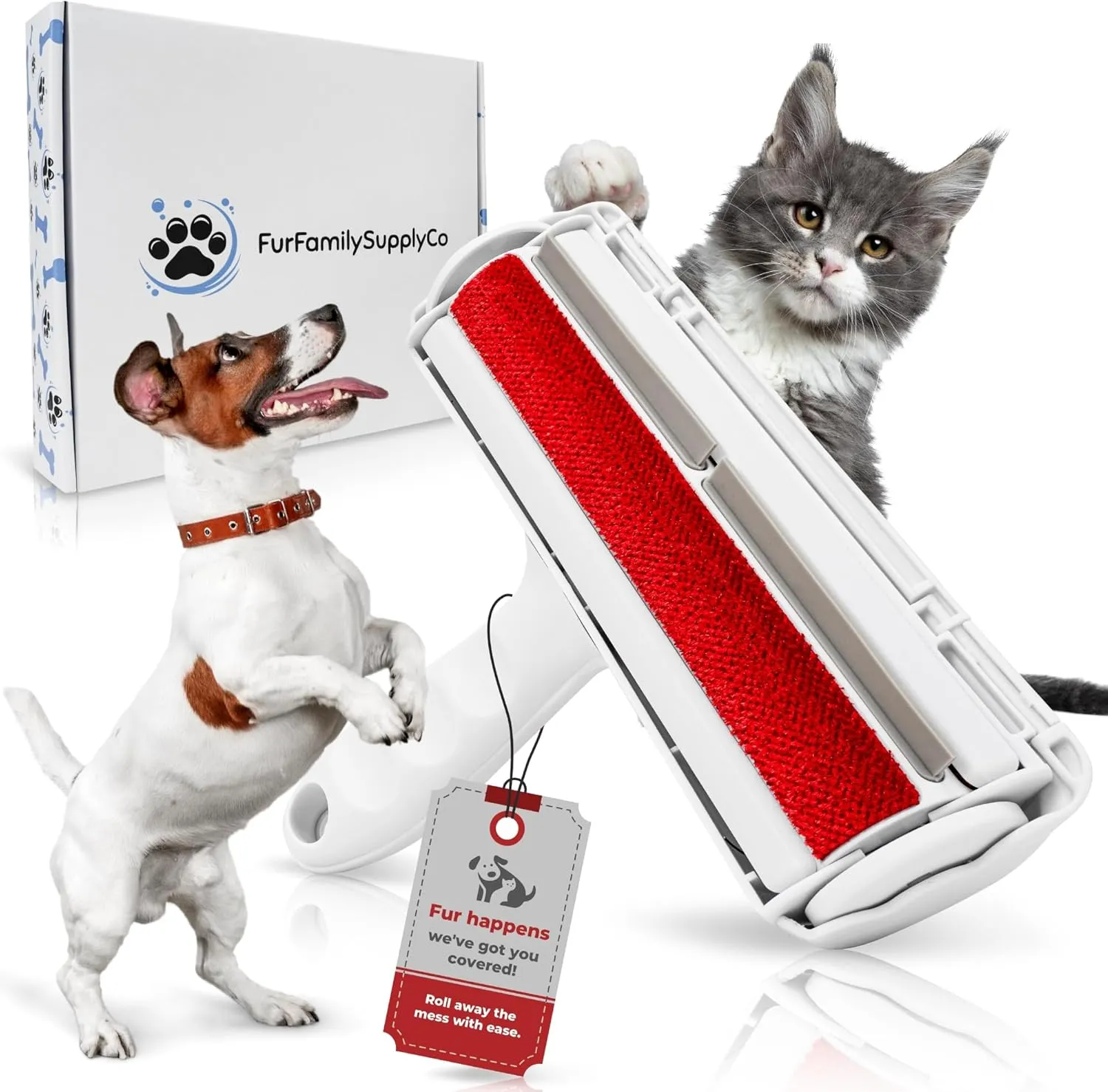 Pet Hair Remover Roller  Reusable Lint Remover for Dogs & Cats  Portable Fur Remover for Furniture, Couch, Carpet & Bedding