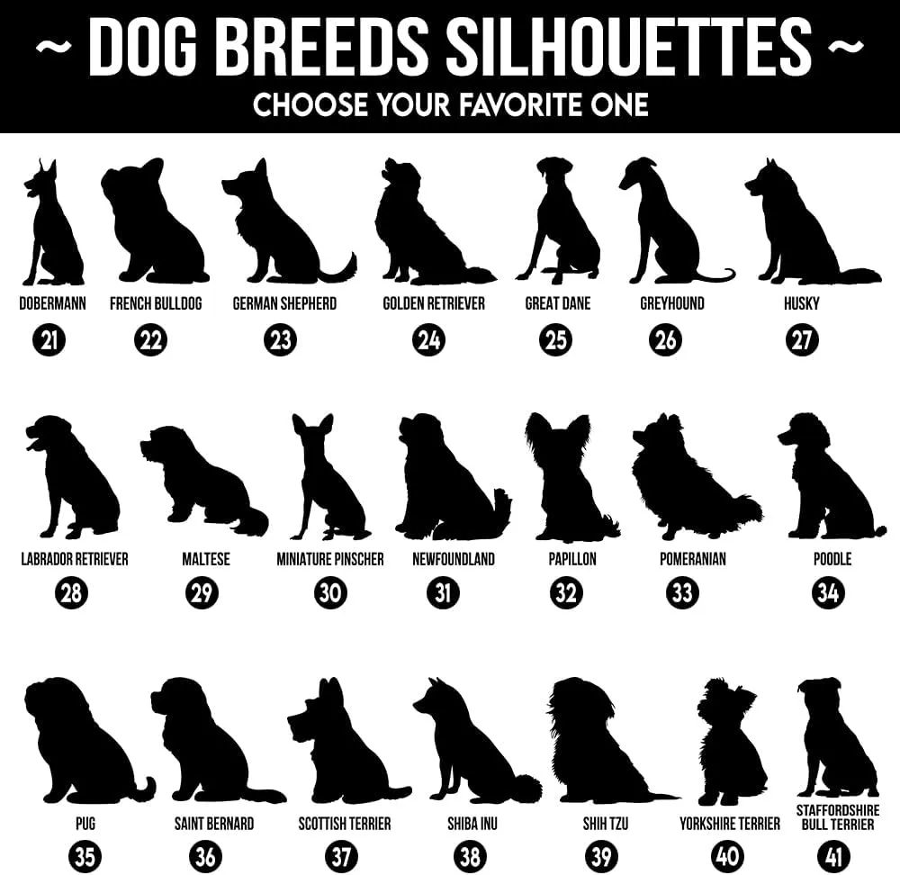 Pet Memorial Gifts, My Favorite Hello Memorial Dog Wings Silhouette Dog Breed, Personalized Pet Memorial Pillow, Gifts for Dog Mom Dad Family, Sofa Couch Home Decor, Pet Loss Gifts