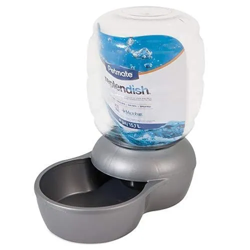 Petmate Replendish Gravity Waterer with Microban Cat and Dog Water Dispenser 4 Sizes