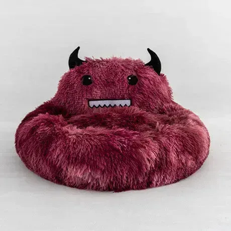 Plush Small Monster Pet Nest - Cozy Cotton Nest for Dogs & Cats