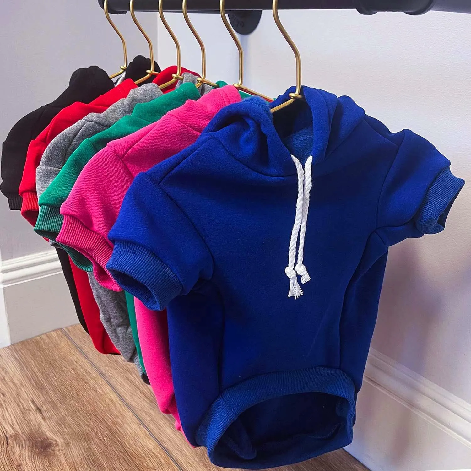 Put Me in Coach Football Dog Hoodie Fleece Lined Pullover Sweatshirt with Leash Hole (Black, 2X-Large 417)