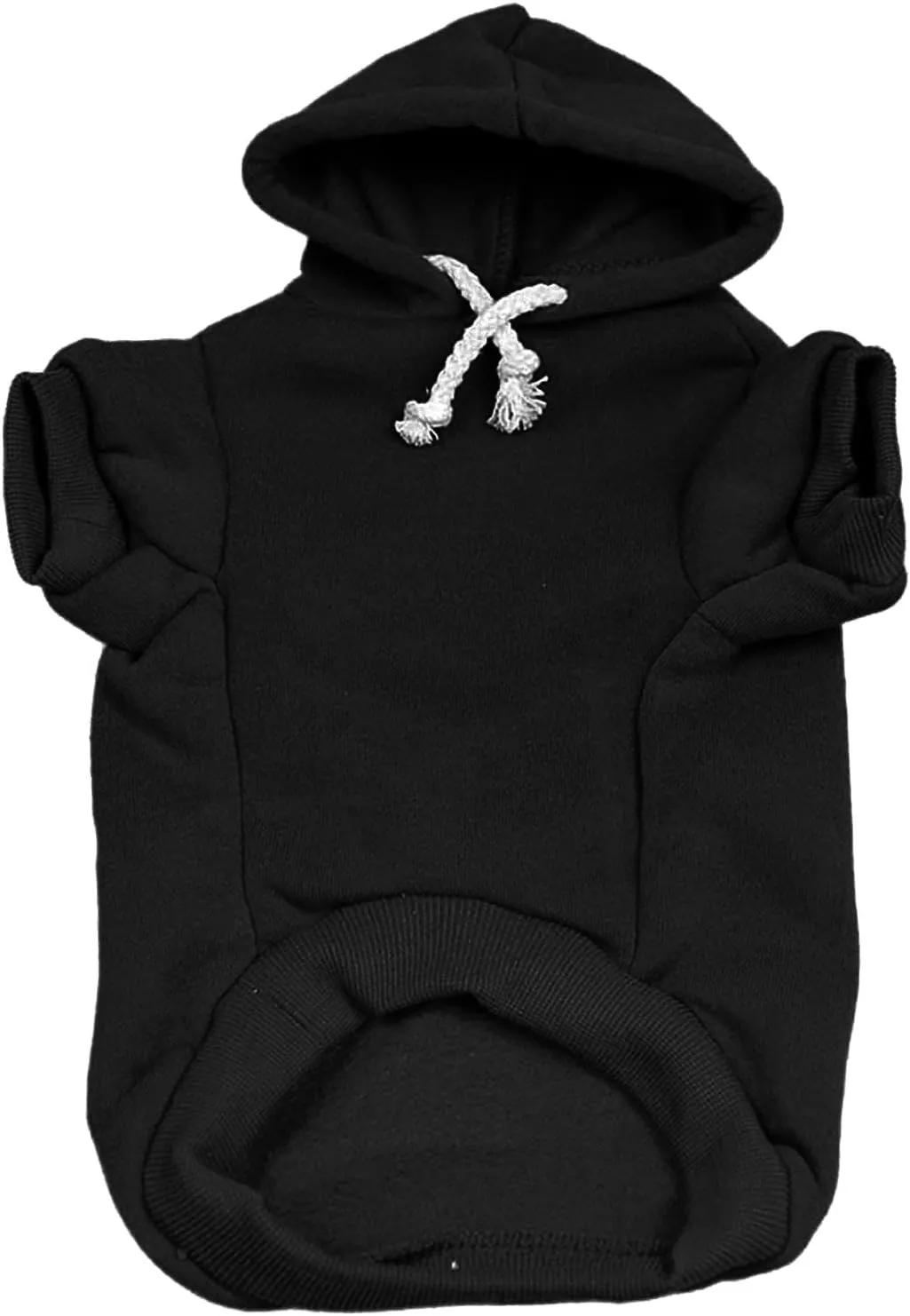 Put Me in Coach Football Dog Hoodie Fleece Lined Pullover Sweatshirt with Leash Hole (Black, 2X-Large 417)