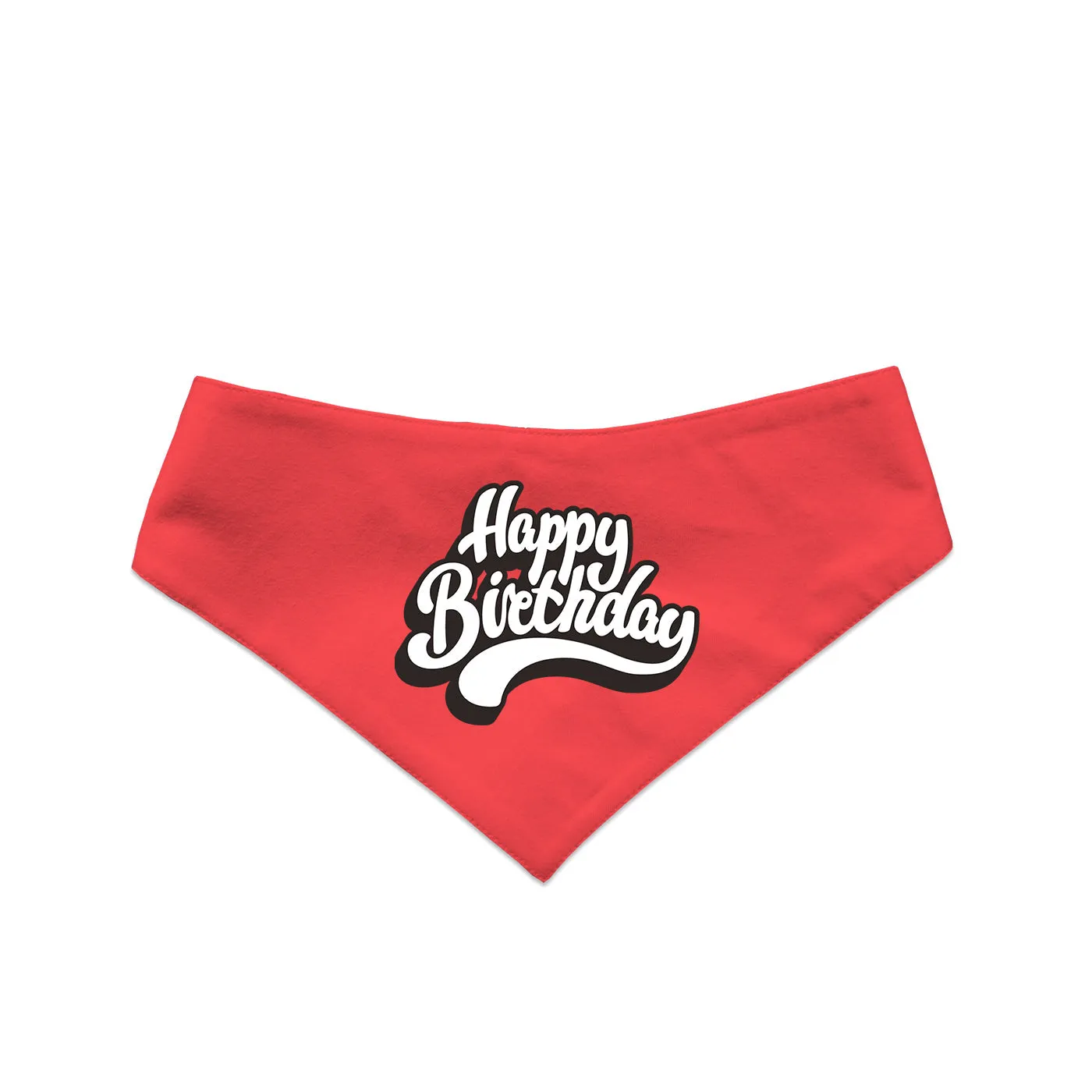 "Happy Birthday" Printed Reversible Bandana for Dogs